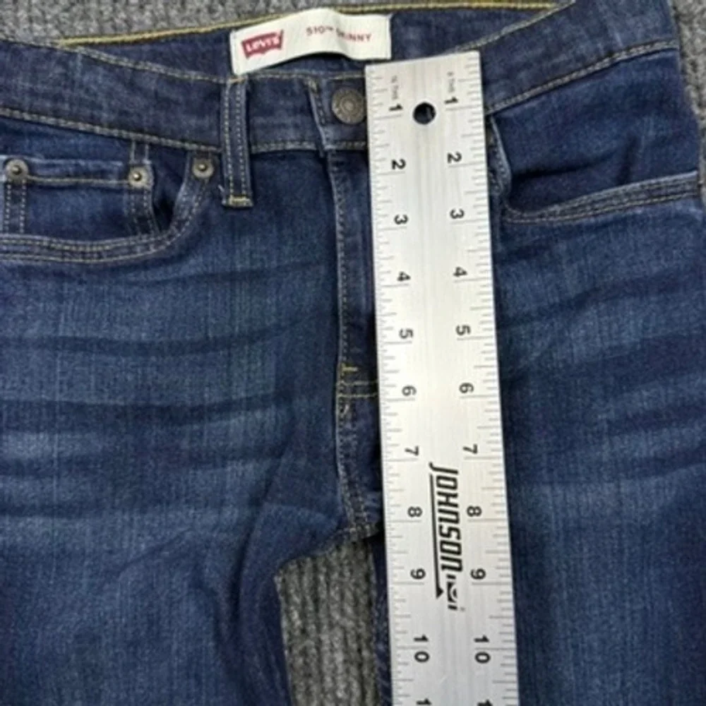 Levis 510 Skinny Jeans Boys Size 12 Reg W26 x L26 Dark Wash Blue Denim